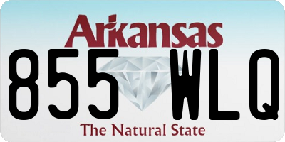 AR license plate 855WLQ