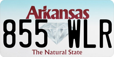 AR license plate 855WLR