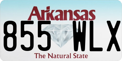 AR license plate 855WLX