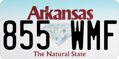 AR license plate 855WMF