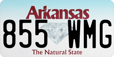 AR license plate 855WMG