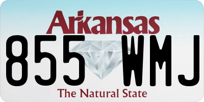 AR license plate 855WMJ