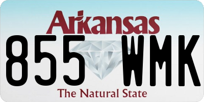 AR license plate 855WMK