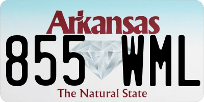 AR license plate 855WML