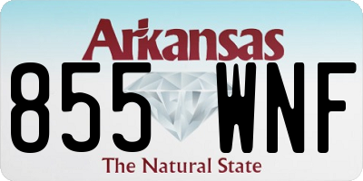 AR license plate 855WNF