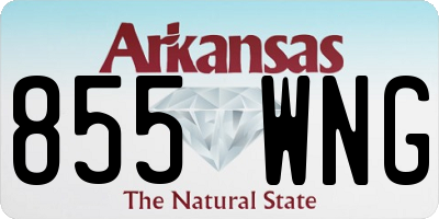 AR license plate 855WNG
