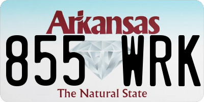 AR license plate 855WRK