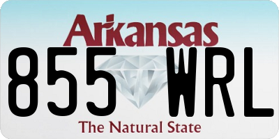 AR license plate 855WRL
