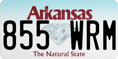 AR license plate 855WRM