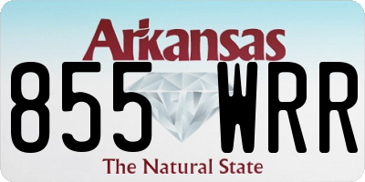 AR license plate 855WRR