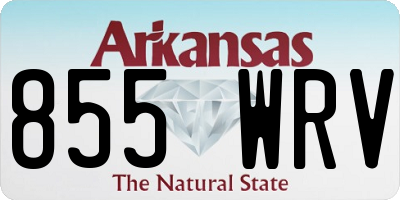 AR license plate 855WRV