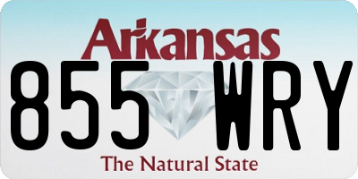 AR license plate 855WRY