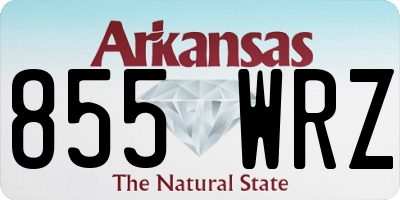 AR license plate 855WRZ