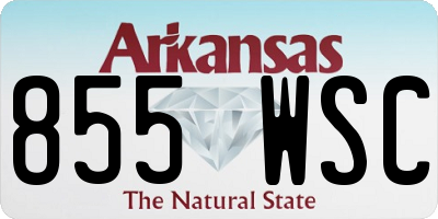 AR license plate 855WSC