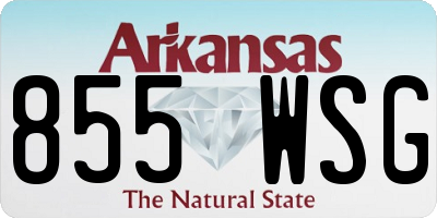 AR license plate 855WSG