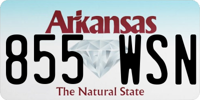 AR license plate 855WSN