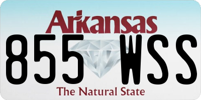 AR license plate 855WSS