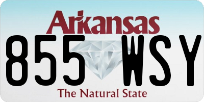 AR license plate 855WSY