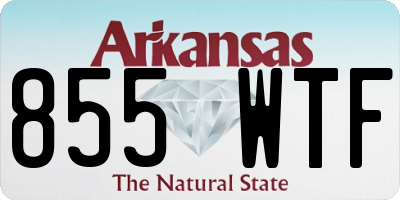 AR license plate 855WTF