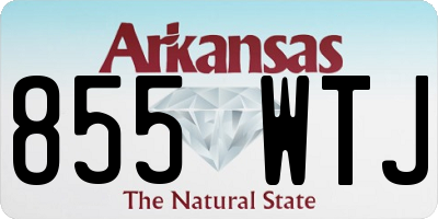 AR license plate 855WTJ