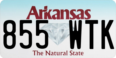 AR license plate 855WTK