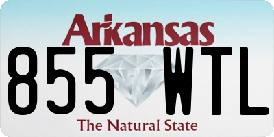 AR license plate 855WTL