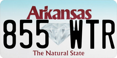 AR license plate 855WTR
