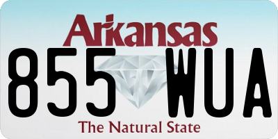 AR license plate 855WUA