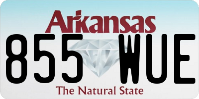 AR license plate 855WUE