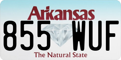 AR license plate 855WUF