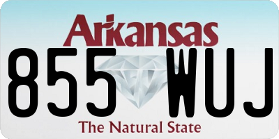AR license plate 855WUJ