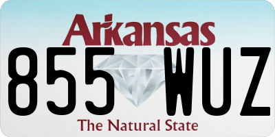 AR license plate 855WUZ