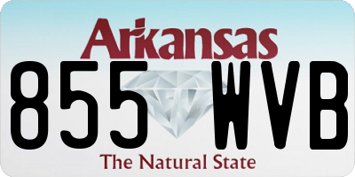 AR license plate 855WVB