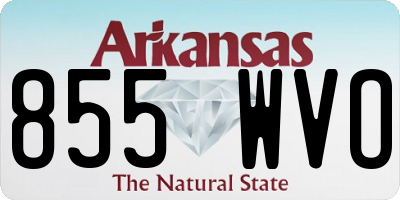 AR license plate 855WVO