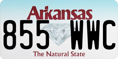 AR license plate 855WWC