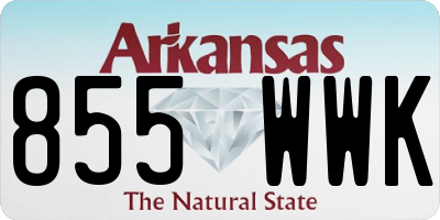 AR license plate 855WWK