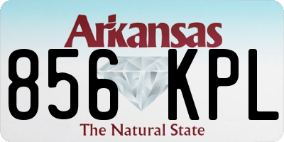 AR license plate 856KPL