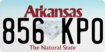 AR license plate 856KPO