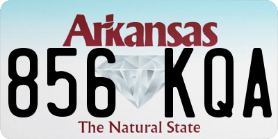 AR license plate 856KQA
