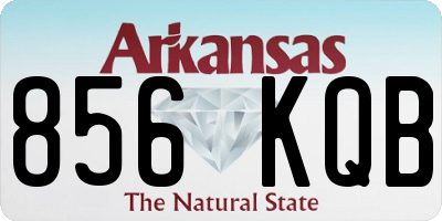 AR license plate 856KQB