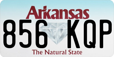 AR license plate 856KQP