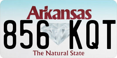 AR license plate 856KQT