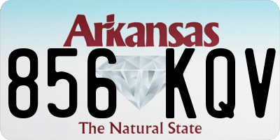 AR license plate 856KQV