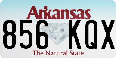 AR license plate 856KQX
