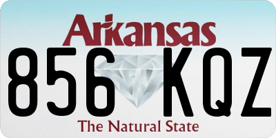 AR license plate 856KQZ