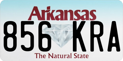 AR license plate 856KRA