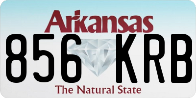 AR license plate 856KRB
