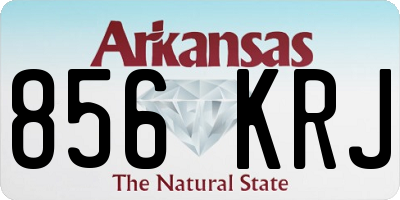 AR license plate 856KRJ