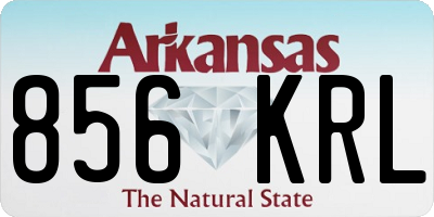 AR license plate 856KRL