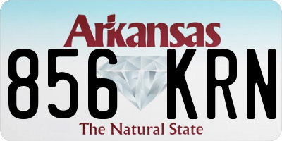 AR license plate 856KRN